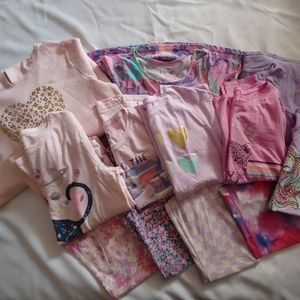 Girls Clothing 12 Piece Bundle Pink and Purple Size 14/16